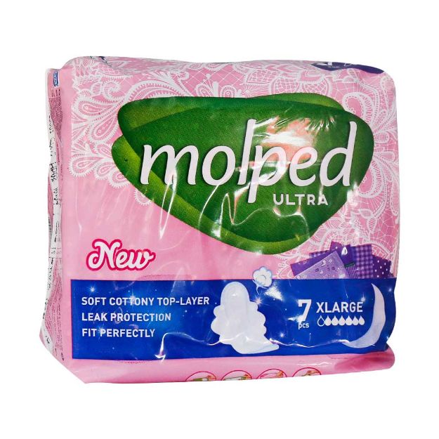نوار بهداشتی خیلی بزرگ مولپد سری Ultra  بسته 7 عددی - Molped Ultra X Large Sanitary Pad 10 Pcs