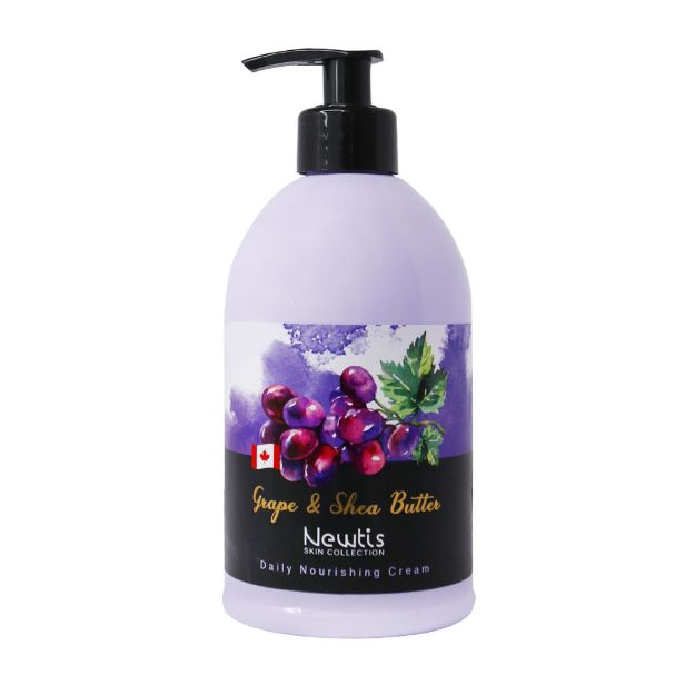 کرم-مرطوب-کننده-پمپی-عصاره-هسته-انگور-و-شی-باتر-نیوتیس-500-میلی-لیتر---Newtis-moisturizing-cream-with-grape-seed-extract-and-shea-butter-500ml