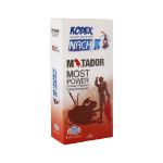 کاندوم خاردار و حلقوی کدکس مدل Matador بسته 12 عددی - Kodex Matador Most Power Condom 12 Pcs