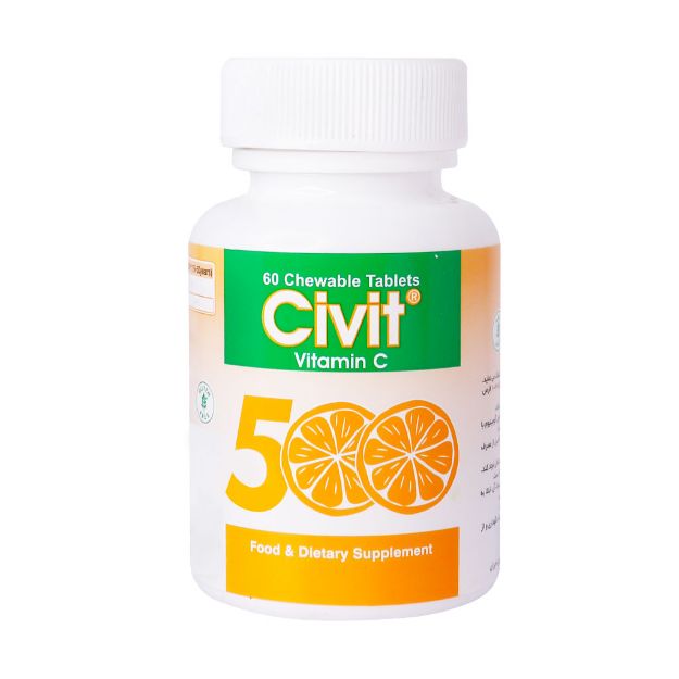 قرص-جویدنی-ویتامین-C-500-میلی-گرم-سیویت-دارو-پخش-60-عدد---Daou-Pakhsh-Civit-Vitamin-C-500-mg-60-Chewable-Tabs