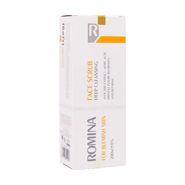 اسکراب-صورت-مناسب-پوست-های-لک-دار-رومینا-200-میلی-لیتر---Romina-Face-Scrub-For-Blemish-Skin-200-ml