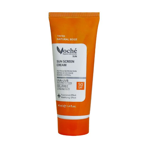 کرم-ضد-آفتاب-SPF50-وچه-مناسب-پوست-چرب-و-مستعد-آکنه-40-میلی-لیتر---Voche-SPF50-Sun-Screen-Cream-For-Oily-To-Acne-Prone-Skin-40-ml