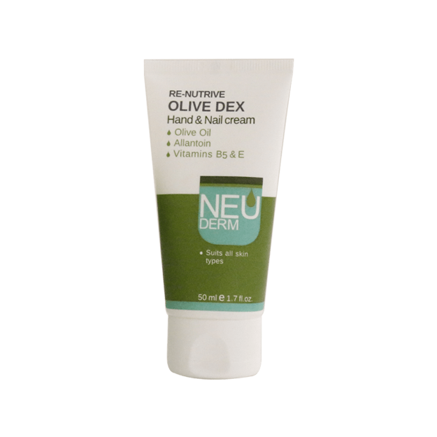 کرم-دست-و-ناخن-رینوتریو-اولیو-دکس-نئودرم-۵۰-میلی-لیتر---Neuderm-Olivedex-Nail-And-Hand-Cream-50-ml