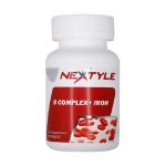 قرص-ب-کمپلکس-پلاس-آهن-نکستایل-60-عدد---Nextyle-B-Complex-Plus-Iron-60-Tabs