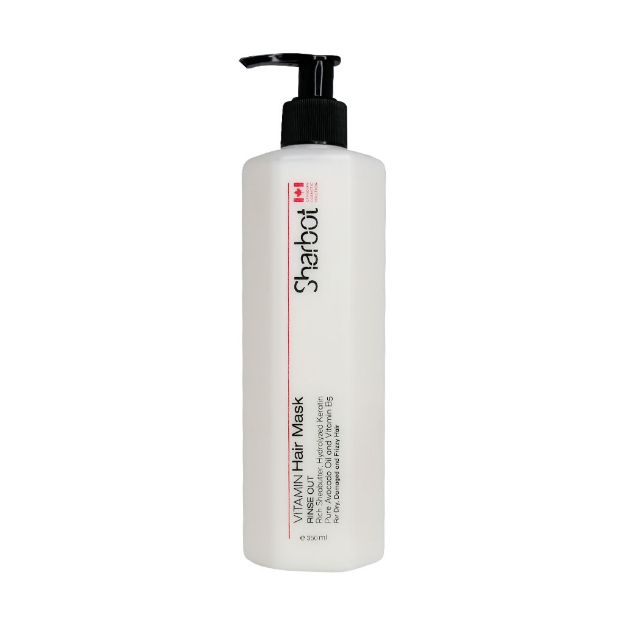 ماسک موی ویتامینه با آبکشی شاربوت 350 میلی لیتر - Sharbot Vitamin Hair Mask for Dry Damaged And Frizzy Hair 350 ml