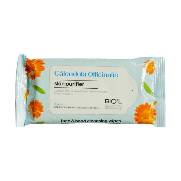 دستمال-مرطوب-پاک-کننده-دست-و-صورت-بیول-حاوی-عصاره-کالاندولا-10-عدد---Biol-Calendula-Face-And-Hand-Cleansing-Wipes-10-Pcs