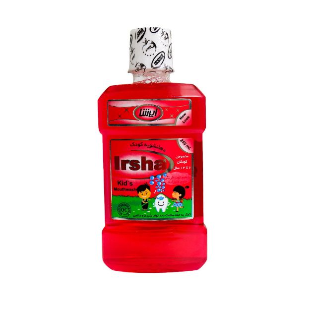 محلول-دهانشویه-کودک-6-تا-12-سال-ایرشا-با-طعم-توت-فرنگی-250-میلی-لیتر---Irsha-Kids-Mouthwash-6-to-12-Years-250-ml