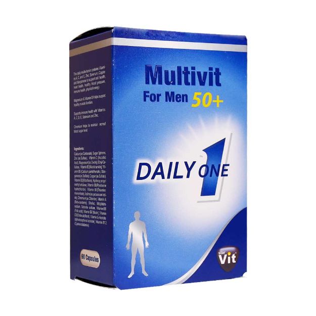 کپسول-مولتی-ویت-آقایان-بالای-50-سال-استار-ویت-60-عدد---Star-Vit-Multivit-For-Up-50-Years-Men-60-Caps