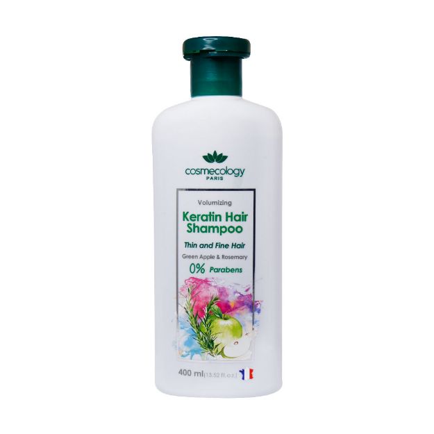 شامپو-کراتینه-حجم-دهنده-موی-سر-کاسمکولوژی-400-میلی-لیتر---Cosmecology-Volumizing-Keratin-Hair-Shampoo-400-ml