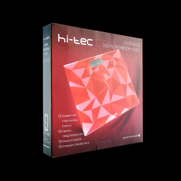 ترازوی خانگی دیجیتال هایتک مدل HI-DS42-D - HI-Tec Glass Bathroom Scale Model HI-DS42-D