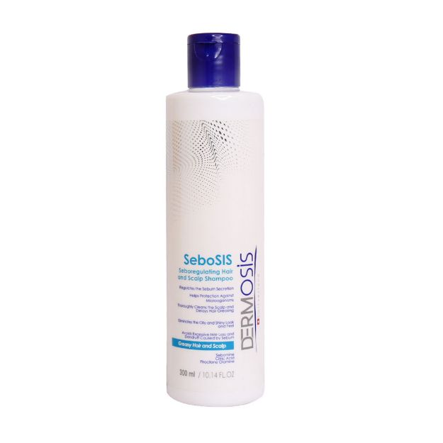 شامپو-متعادل-کننده-چربی-مو-و-پوست-کف-سر-درموسیس-300-میلی-لیتر---Dermosis-Shampoo-Trattante-Sebo-Normalizzante-300ml