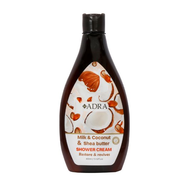 شامپو-بدن-کرمی-نارگیل-و-شی-باتر-آدرا-400-میلی-لیتر---Adra-Coconut-And-Shea-Butter-Shower-Gel-400-ml