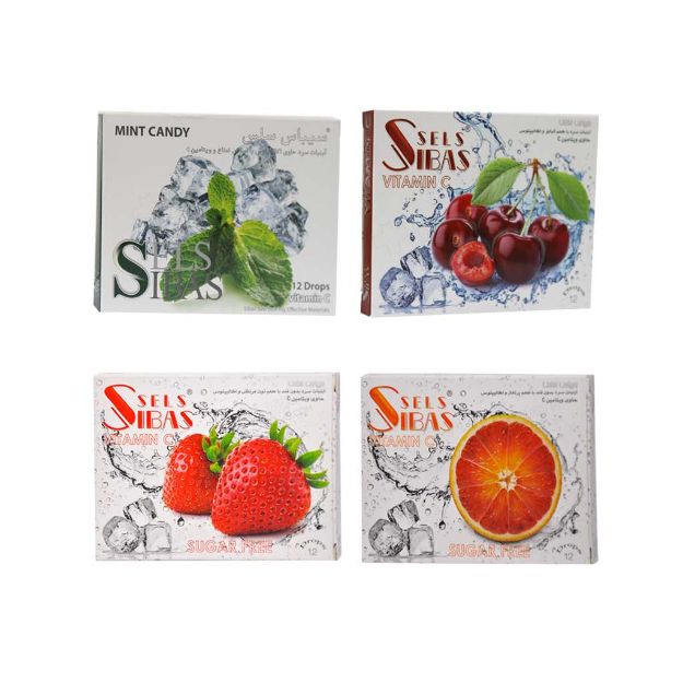 آبنبات-سرد-سیباس-سلس-حاوی-اکالیپتوس-و-ویتامین-ث-12-عددی---Sibas-Sels-Cold-Candy-۱۲-Drops