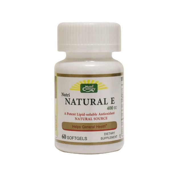 سافت ژل نوتری نچرال ای نوتری سنتری 60 عدد - Nutri Century Nutri Natural E 60 Softgels
