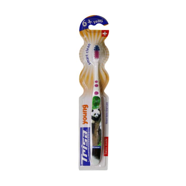 مسواک-کودک-تریزا-مدل-Smart-Clean--برای-کودکان-6-سال-به-بالا---Trisa-Smart-Clean-Kids-For-6+-Years-Toothbrush