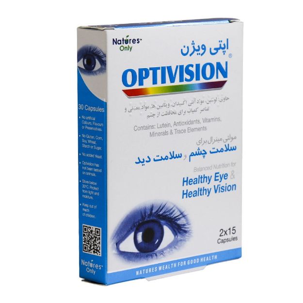 کپسول اپتی ویژن نیچرز اونلی 30 عدد - Natures Only Optivision 30 Caps