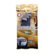تیغ-اصلاح-سه-لبه-صابوندار-لمسر-4-عددی---Lemser-3-Blade-Disposable-Razor-Shave-4-Pcs