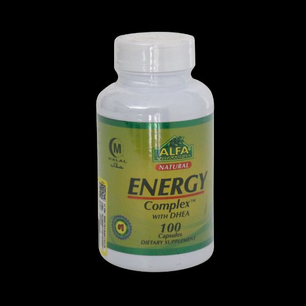 کپسول انرژی کمپلکس با DHEA آلفا ویتامینز ۱۰۰ عددی - ALFA Vitamins Energy Complex With DHEA 100 Caps