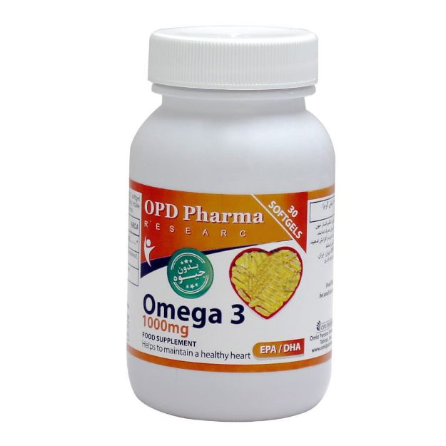 کپسول-ژلاتینی-امگا-3-بدون-جیوه-او-پی-دی-فارما-1000-میلی-گرم-30-عدد---OPD-Pharma-Omega-3-Food-Supplement-1000mg-30-Tabs