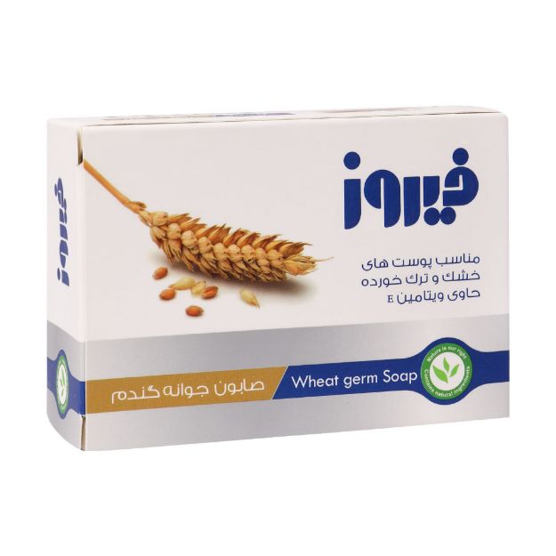 صابون-جوانه-گندم-فیروز-مناسب-پوست-های-خشک-و-حساس-120-گرم---Firooz-Wheat-Germ-Soap-120-g