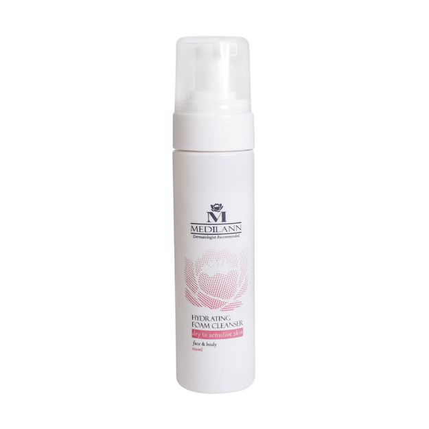 فوم-شستشو-صورت-و-بدن-مدیلن-مناسب-پوست-خشک-و-حساس-200-میلی-لیتر---Medilann-Purifying-Foam-Cleanser-Dry-To-Sensitive-Skin-200-ml