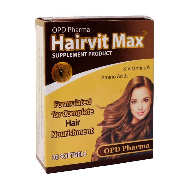 کپسول ژلاتینی هیرویت مکس او پی دی فارما 30 عدد - OPD Pharma Hairvit Max 30 Softgels
