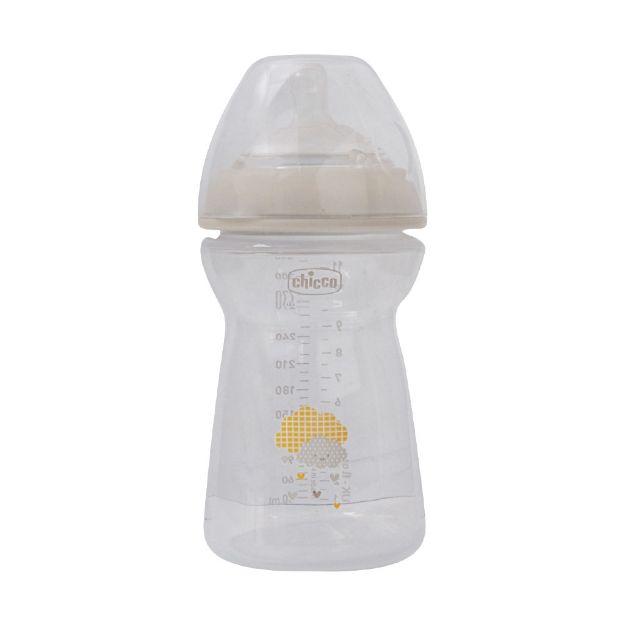 شیشه-شیر-نچرال-فیلینگ-۶+-چیکو-مناسب-نوزادان-بالای-۶-ماه-330-میلی-لیتر---CHICCO-Natural-feeling-6+-Milk-Bottle