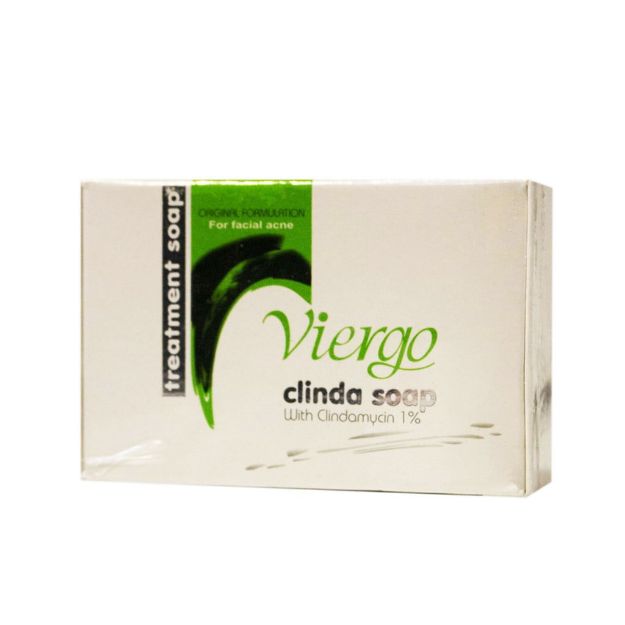 صابون-ضدجوش-ویرگو-مدل-کلیندا-100-گرم---Viergo-Clinda-Treatment-Soap-For-Facial-Acne-100-g