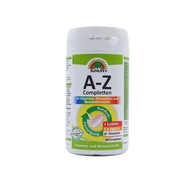 قرص-آ-زد-+-لوتئین-سان-لایف-60-عددی---Sunlife-A-Z-+-Lutein-60-Tabs