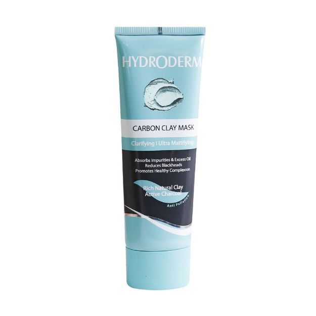 ماسک رسی پاک کننده عمیق و شفاف کننده پوست چرب هیدرودرم 100 گرم - Hydroderm Carbon Clay Mask 100 g