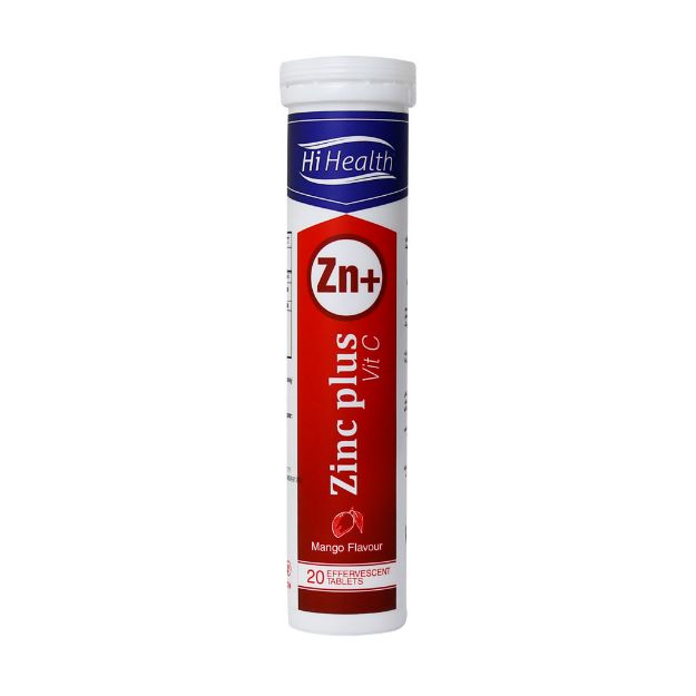 قرص-جوشان-زینک-پلاس-و-ویتامین-C-های-هلث-20-عدد---Hi-Health-Zinc-Plus-And-Vitamin-C-20-Effervescent-Tabs