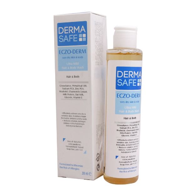 شامپو-سر-و-بدن-اگزودرم-درماسیف-مناسب-پوست-بسیار-خشک-200-میلی-لیتر---Dermasafe-Hair-&-Body-Eszo-Derm-Shampoo-200-ml