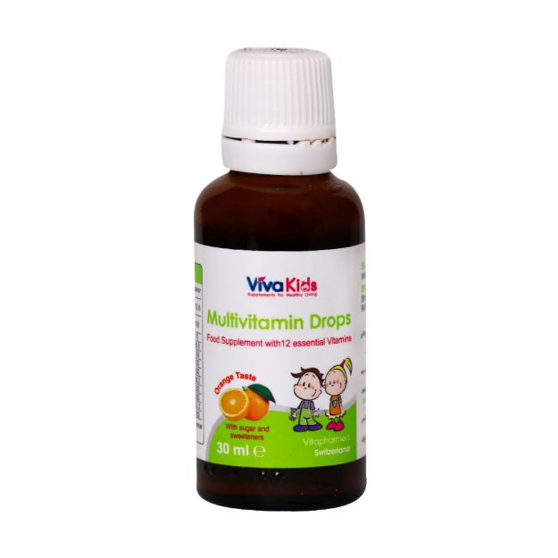 قطره مولتی ویتامین ویواکیدز 30 میلی لیتر - Viva Kids Multivitamin Drops 30 ml