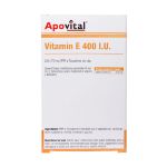 کپسول ژلاتینی نرم ویتامین E 400 واحد آپوویتال 40 عدد - Apovital Vitamin E 400 60 Capsules