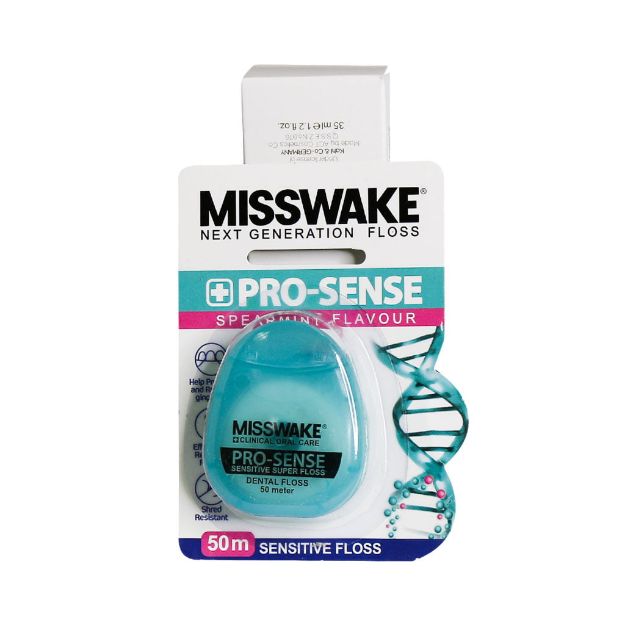 نخ-دندان-ضد-حساسیت-مدل-پرو-سنس-میسویک-50-متر---Misswake-Pro-sense-Sensitive-Super-Floss-50-Meters
