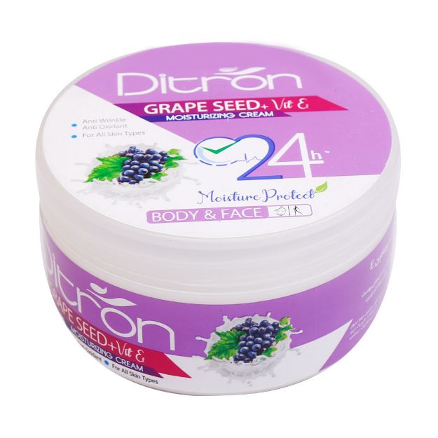 کرم-مرطوب-کننده-کاسه-ای-هسته-انگور-دیترون-200-میلی-لیتر---Ditron-Grape-Seed-Moisturizing-Cream-200-ml