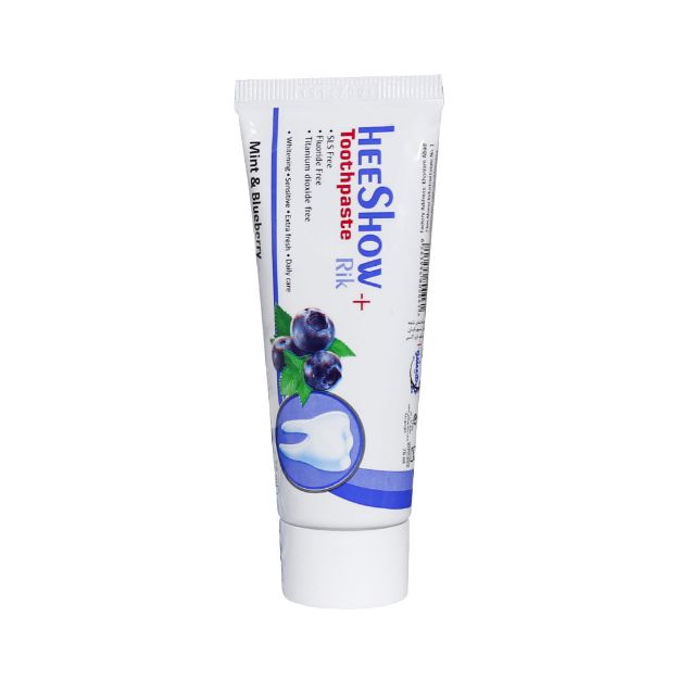 خمیر-دندان-هیشو-ریک-مدل-نعناع-و-بلوبری-75-میلی-لیتر---Heeshow-Rik-Mint-&-Blueberry-Toothpaste-75-ml
