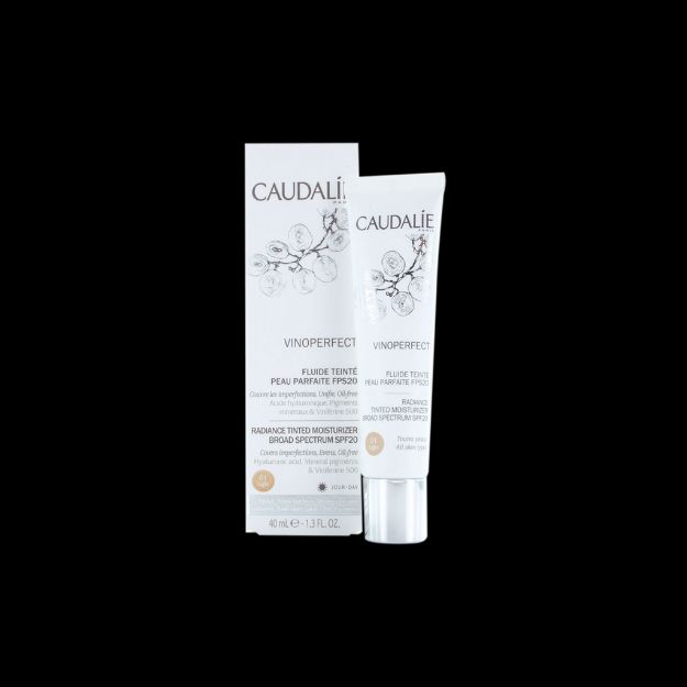 فلویید-ضد-لک-رنگی-وینوپرفکت-کدلی-SPF20-حجم-۴۰-میلی-لیتر---Caudalie-Vinoperfect-Tinted-Fluid-SPF20-For-All-Skins-40ml