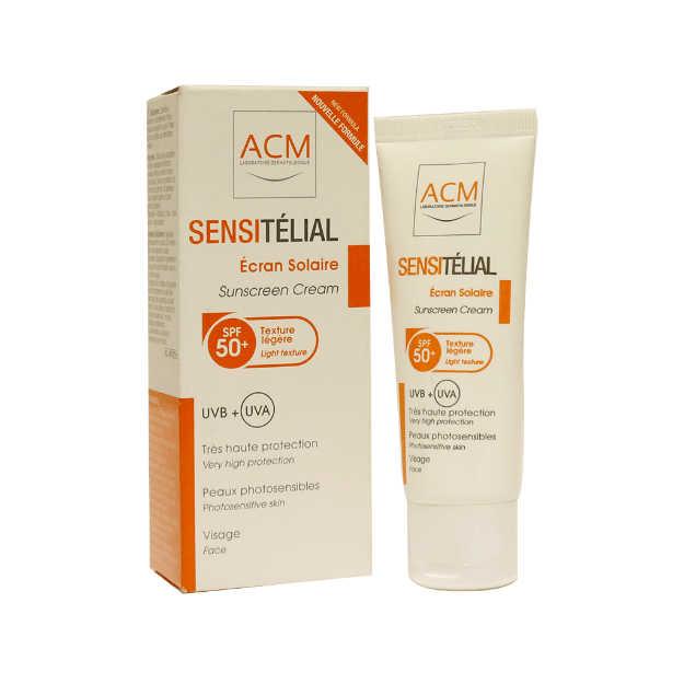 کرم-ضد-آفتاب-سن-سی-تلیال-ای-سی-ام-⁺SPF50-مناسب-پوست-های-معمولی-تا-خشک-۴۰-میلی-لیتر---ACM-Sensitelial-Ecran-Solire-SPF50⁺-Cream-For-Normal-And-Dry-Skins-40-ml