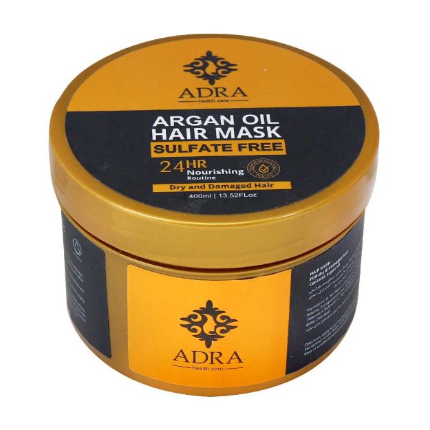 ماسک-مو-با-آبکشی-آدرا-آرگانیک-حاوی-روغن-آرگان-400-میلی-لیتر---Adra-Arganic-Oil-&-Hydrolyzed-Protein-Hair-Mask-400-ml