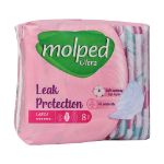 نوار بهداشتی بزرگ مولپد سری Ultra بسته ۸ عددی - Molped Ultra Large Sanitary Pad 8 Pcs