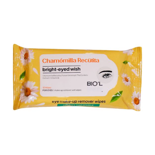 دستمال-مرطوب-پاک-کننده-آرایش-دور-چشم-بیول-حاوی-عصاره-بابونه-10-عدد---Biol-Eye-Makeup-Remover-10-wipes