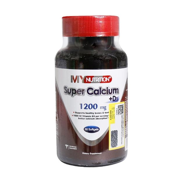 سافت-ژل-سوپر-کلسیم-و-ویتامین-د-3-مای-نوتریشن-60-عدد---My-Nutrition-Super-Calcium-&-D3-60-Softgels