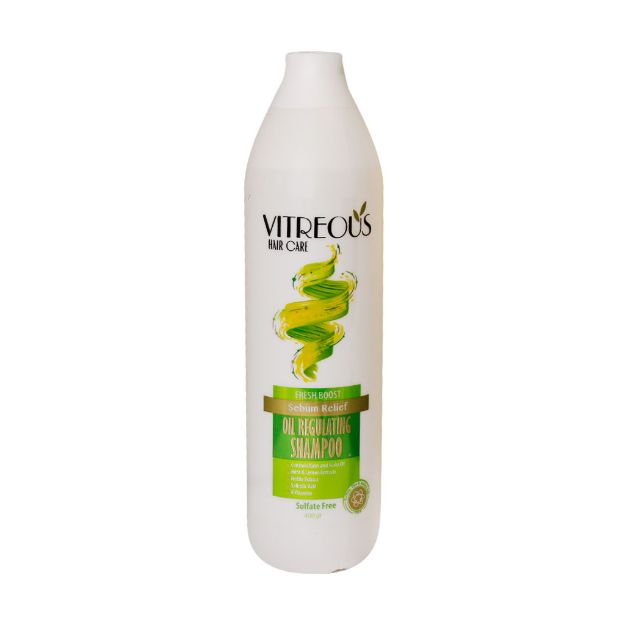 شامپو-کاهش-دهنده-چربی-بدون-سولفات-ویتروس-مناسب-موهای-چرب-400-گرم---Vitreous-Oil-Regulating-Shampoo-400-gr