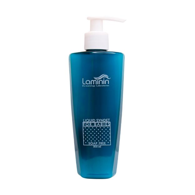 کرم-ژل-پاک-کننده-صورت-و-بدن-کودکان-لامینین-200-میلی-لیتر---Laminin-Liquid-Syndet-For-Babies-200-ml
