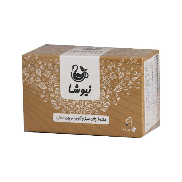 مخلوط-چای-سبز-و-آلوئه-ورا-با-پودر-عسل-نیوشا-۲۰-عددی---Newsha-Aloe-Vera-and-Honey-and-Green-Tea-20-Teabags