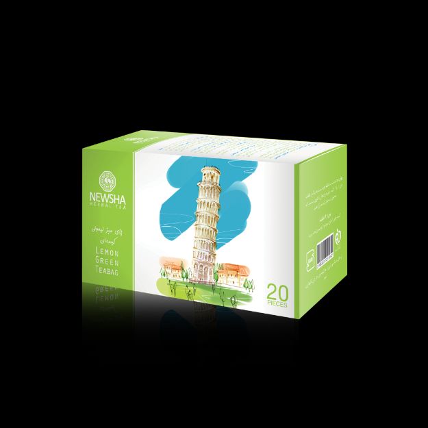 مخلوط چای سبز و لیمو نیوشا ۲۰ عددی - Newsha Lemon and Green Tea 20 Teabag