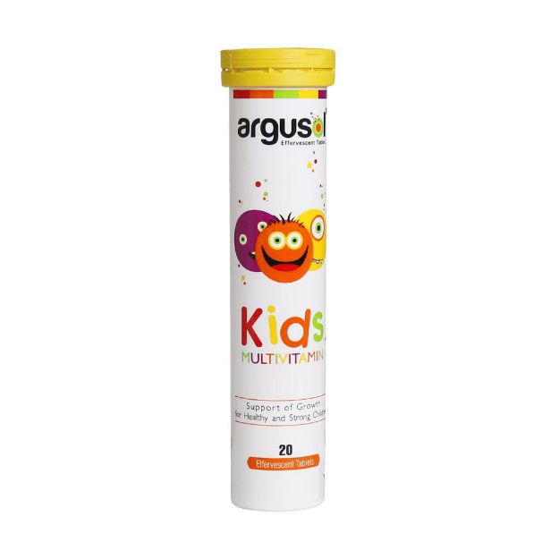 قرص-جوشان-مولتی-ویتامین-کودکان-آرگوسول-با-طعم-پرتقال-20-عدد---Argusol-Effervescent-Multivitamin-Children-20-Tablets
