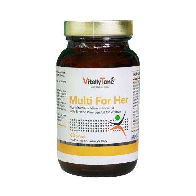کپسول-مولتی-فور-هر-مخصوص-خانم-ها-ویتالی-تون-60-عدد---Vitally-Tone-Multi-For-Her-60-Caps