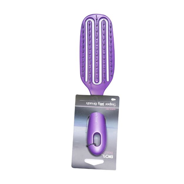 برس-مو-آی-استایل-بیول-تونل-دار-با-سوزن-پلاستیکی-رنگ-بنفش---Biol-Beauty-Tools-I-Style-Brush-Purple